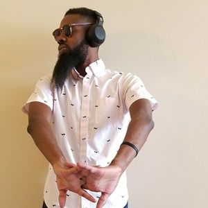 Men's Short Sleeve Button Up Shirt Merona Sm